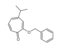 2-phenylmethoxy-4-propan-2-ylcyclohepta-2,4,6-trien-1-one结构式