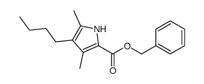 benzyl 4-butyl-3,5-dimethyl-1H-pyrrole-2-carboxylate结构式