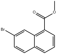 7-溴-1-萘甲酸甲酯结构式
