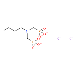 dipotassium dihydrogen [(butylimino)bis(methylene)]bisphosphonate Structure