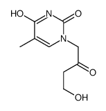 1-(4-hydroxy-2-oxobutyl)-5-methylpyrimidine-2,4-dione Structure