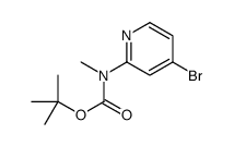 TERT-BUTYL (4-BROMOPYRIDIN-2-YL)(METHYL)CARBAMATE Structure