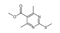 4,6-二甲基-2-甲硫基嘧啶-5-羧酸甲酯结构式