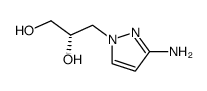 (S)-3-(3-amino-pyrazol-1-yl)-propane-1,2-diol结构式