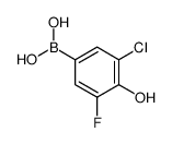3-氯-5-氟-4-羟基苯硼酸结构式