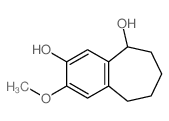 5H-Benzocycloheptene-2,9-diol,6,7,8,9-tetrahydro-3-methoxy-结构式