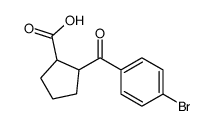 2-(4-Bromobenzoyl)cyclopentanecarboxylic acid Structure
