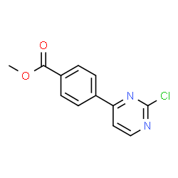 4-(2-氯-4-嘧啶基)苯甲酸甲酯结构式