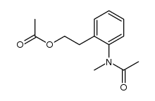 2-(N-methylacetamido)phenethyl acetate Structure