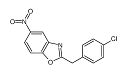2-[(4-chlorophenyl)methyl]-5-nitro-1,3-benzoxazole结构式