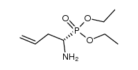 (S)-(1-Amino-3-butenyl)phosphonsaeure-diethylester结构式
