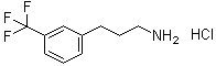 3-(三氟甲基)苯丙胺盐酸盐结构式