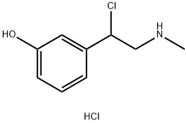 Phenol,3-[1-chloro-2-(methylamino)ethyl]-,hydrochloride (1:1) Structure