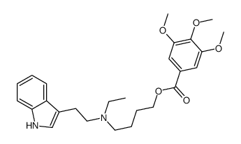 3,4,5-Trimethoxybenzoic acid 4-[ethyl[2-(1H-indol-3-yl)ethyl]amino]butyl ester结构式