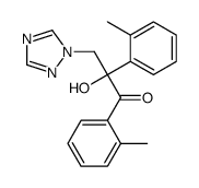 2-hydroxy-1,2-bis(2-methylphenyl)-3-(1,2,4-triazol-1-yl)propan-1-one结构式