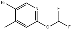 5-bromo-2-(difluoromethoxy)-4-methylpyridine Structure