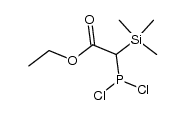 ethyl (dichlorophosphino)(trimethylsilyl)acetate Structure