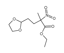 4-[1,3]dioxolan-2-yl-2-methyl-2-nitro-butyric acid ethyl ester结构式