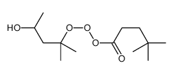 (4-hydroxy-2-methylpentan-2-yl)oxy 4,4-dimethylpentaneperoxoate Structure