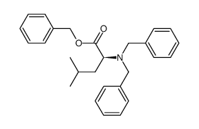 (S)-benzyl 2-(dibenzylamino)-4-methylpentanoate结构式