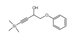 1-phenoxy-4-(trimethylsilyl)-3-butyn-2-ol结构式