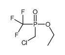 1-[chloromethyl(trifluoromethyl)phosphoryl]oxyethane Structure