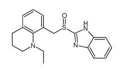 8-((2-benzimidazolyl)sulfinylmethyl)-1-ethyl-1,2,3,4-tetrahydroquinoline结构式