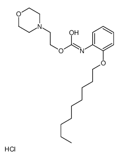2-morpholin-4-ylethyl N-(2-nonoxyphenyl)carbamate,hydrochloride结构式