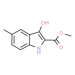 3-羟基-5-甲基-1H-吲哚-2-羧酸甲酯结构式