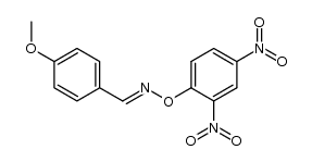 4-methoxy-benzaldehyde-[O-(2,4-dinitro-phenyl)-seqtrans-oxime ]结构式