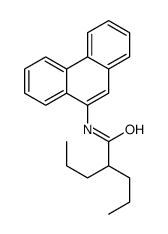 N-phenanthren-9-yl-2-propylpentanamide结构式