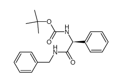 (S)-tert-butyl (2-(benzylamino)-2-oxo-1-phenylethyl)carbamate结构式
