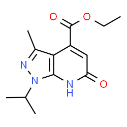 Ethyl1-isopropyl-3-methyl-6-oxo-6,7-dihydro-1H-pyrazolo[3,4-b]pyridine-4-carboxylate Structure