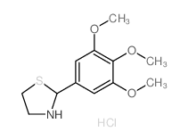 2-(3,4,5-trimethoxyphenyl)-1,3-thiazolidine,hydrochloride Structure