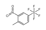 1-methyl-2-nitro-4-(pentafluorosulfanyl)benzene Structure