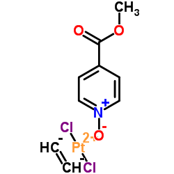 Platinum, dichloro(h2-ethene)(methyl4-pyridinecarboxylate 1-oxide-O1)-, stereoisomer (9CI) structure