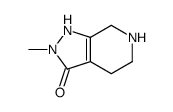 2-甲基-4,5,6,7-四氢-1H-吡唑并[3,4-c]吡啶-3(2H)-酮结构式