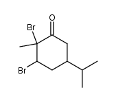 1,6-dibromo-p-menthan-2-one结构式