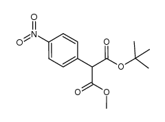 2-(4-nitrophenyl)-malonic acid t-butyl ester methyl ester Structure