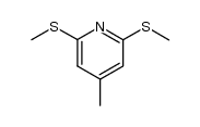 2,6-bis(methylthio)-4-methylpyridine Structure