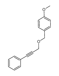 1-methoxy-4-{[(3-phenylprop-2-yn-1-yl)oxy]methyl}benzene结构式