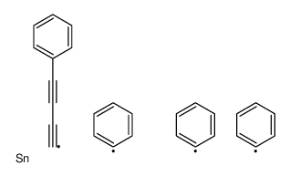 triphenyl(4-phenylbuta-1,3-diynyl)stannane结构式