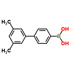 3,5-二甲基联苯-4-硼酸结构式