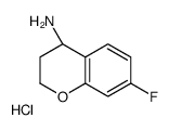 (R)-7-FLUOROCHROMAN-4-AMINE HYDROCHLORIDE Structure