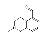 2-甲基-1,2,3,4-四氢异喹啉-5-甲醛结构式