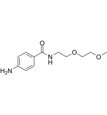 m-PEG2-amido-Ph-NH2 Structure