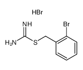 2-bromobenzyl carbamimidothioate hydrobromide Structure