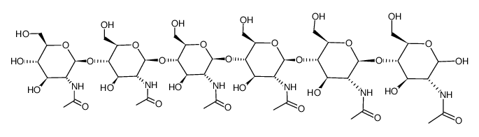 N-acetylglucosamine hexasaccharide 1-4 Structure