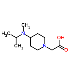 {4-[Isopropyl(methyl)amino]-1-piperidinyl}acetic acid Structure