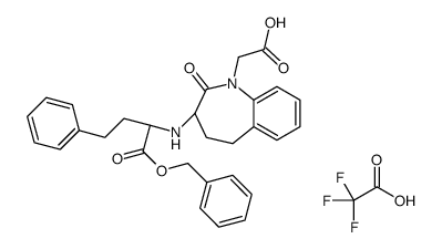 Benazeprilat Benzyl Ester Analogue, Trifluoroacetic Acid Salt Structure